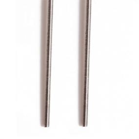 img 1 attached to 🔩 Feelers 304 Stainless Steel M6-1.0 All Threaded Rod Set - 250mm Length (Pack of 2)