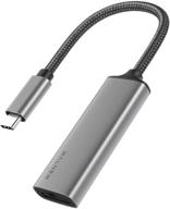 🔌 адаптер usb c к hdmi от walnew (4k@60 гц) - совместим с thunderbolt 3 - macbook pro/air, ipad pro, pixelbook, dell xps, samsung galaxy и другие (серый) логотип