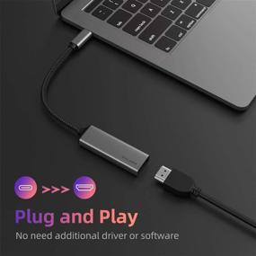 img 3 attached to 🔌 Адаптер USB C к HDMI от WALNEW (4K@60 Гц) - совместим с Thunderbolt 3 - MacBook Pro/Air, iPad Pro, Pixelbook, Dell XPS, Samsung Galaxy и другие (серый)