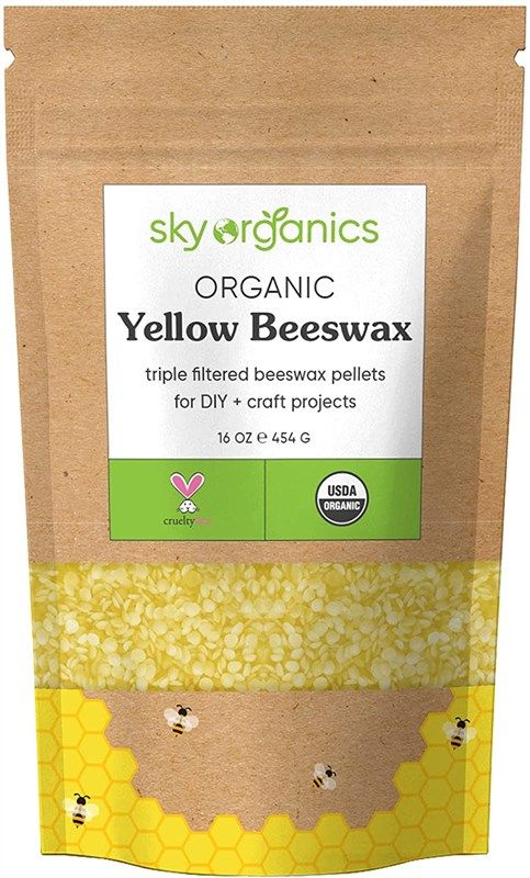 US Organic Beeswax Yellow Pastille, 100% Pure Certified USDA