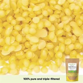 img 2 attached to 🐝 1lb Organic Yellow Beeswax Pellets by Sky Organics - 100% Pure USDA Organic Bees Wax, Triple Filtered Easy Melt Beeswax Pastilles for DIY Candles, Skin Care, and Lip Balm