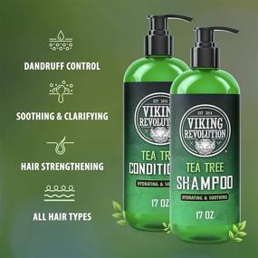 img 1 attached to 🌿 Tea Tree Shampoo and Conditioner Set - Hydrate, Moisturize & Soothe Dry, Itchy Scalps - Natural Tea Tree Oil - 17 oz