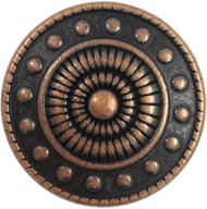 ✨ premium bezelry 10-piece antique copper beads wheel metal shank buttons - 23mm (7/8 inch) logo