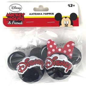 img 1 attached to 🐭 Disney Mickey and Minnie Mouse Head Antenna Topper 2 Pack - 2 Inch Logo