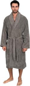 img 1 attached to 🌿 TowelSelections Organic Cotton Bathrobe Neutral: Luxurious and Eco-Friendly Wrap for Ultimate Comfort