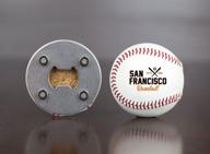 🐃 buffalo bottlecraft san francisco baseballopener: real baseball bottle opener with cap catcher and fridge magnet логотип