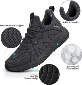 img 2 attached to Feethit Running Athletic Comfortable Sneakers Sports & Fitness