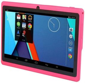 img 1 attached to 7 inch Android Quad Core Tablet PC with Keyboard, Dual Camera, 40GB Storage Capacity, Capacitive Touch Screen, WiFi, Bluetooth, GPS (Pink) - Including Stylus Pen