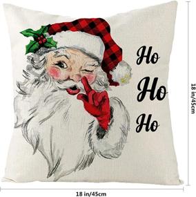 img 2 attached to TEAYTIS Christmas Pillow Farmhouse Covers）