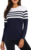 👚 ultimate comfort and style: kingfen lightweight crewneck moisture sweatshirt for women logo