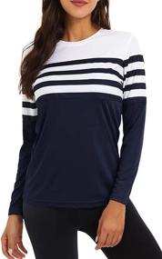 img 4 attached to 👚 Ultimate Comfort and Style: KINGFEN Lightweight Crewneck Moisture Sweatshirt for Women