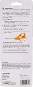 img 1 attached to ✂️ Fiskars Premier Softgrip Titanium Straight Adult Scissors: 8 Inch, Orange - Top-rated Cutting Tool for Precision and Comfort