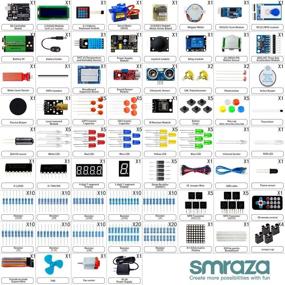 img 3 attached to 🔌 Smraza Ultimate Starter Kit for Arduino R3 Project - 200pcs Components | Arduino-Compatible (67 Items) with 9V 1A Power Supply