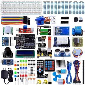 img 4 attached to 🔌 Smraza Ultimate Starter Kit for Arduino R3 Project - 200pcs Components | Arduino-Compatible (67 Items) with 9V 1A Power Supply