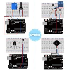 img 1 attached to 🔌 Smraza Ultimate Starter Kit for Arduino R3 Project - 200pcs Components | Arduino-Compatible (67 Items) with 9V 1A Power Supply