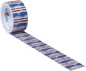 img 2 attached to Duck Brand 241493 Americana: Red, White, and Blue Printed Duct Tape – 1.88 In x 10 yd, Festive Patriotic Design for Crafts and Repairs