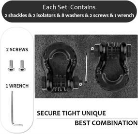 img 2 attached to AMBULL Shackles Strength Security Isolator Exterior Accessories