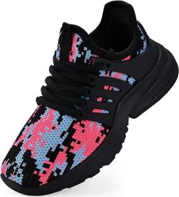 img 4 attached to 👟 NYZNIA Outdoor Boys' Lightweight Breathable Running Sneakers: Enhanced Comfort for Active Feet