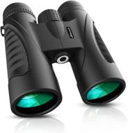 🔭 waterproof 12x50 binoculars for adults - powerful bak-4 prism fmc lens for bird watching, travel, hunting, concerts, football logo