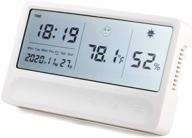 🌡️ upgraded bronal indoor hygrometer thermometer with alarm, time, and large lcd display for greenhouse, garden, cellar, cars, and room - digital temperature humidity gauge logo