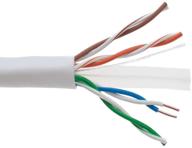 кабели direct online 1000ft cat6 солидный кабель 550мгц ethernet lan utp 23awg rj45 сетевой провод оптом (серый) логотип