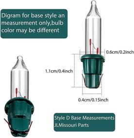 img 3 attached to 🎄 Vibrant Set of 60 Christmas Light Bulbs – Indoor/Outdoor Décor for Festivals, Parties, and Tree Lighting – Green and Clear – 2.5 Volt