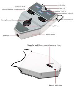 img 2 attached to 📏 Huanyu Digital Pupilometer: CE Approved PD Meter & Pupil Distance Measuring Tool (LY-9C)