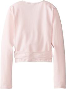 img 3 attached to Cute and Comfy: Capezio Little Girls' Classics Wrap Top for the Fashionable Princesses