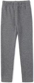 img 4 attached to 🩲 CozyIKIOHTI: Toddler Fleece Leggings for Girls - Stylish Thermal Clothing