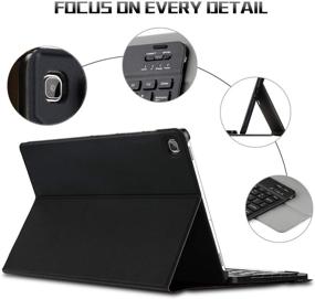 img 3 attached to Keyboard Ultra Thin Removable Wireless Bluetooth Tablet Accessories and Bags, Cases & Sleeves