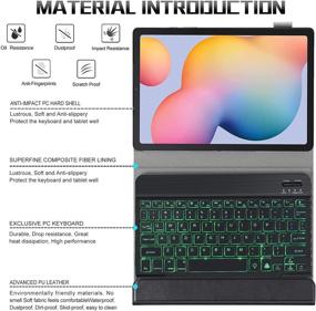 img 1 attached to Keyboard Ultra Thin Removable Wireless Bluetooth Tablet Accessories and Bags, Cases & Sleeves