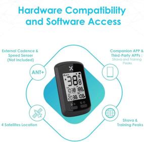 img 2 attached to 🚲 WOTOW GPS Bike Computer: Wireless Cycling Speedometer with Waterproof Bicycle Odometer, Bluetooth ANT+ Sensor, and USB Rechargeable 1.8” LCD