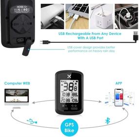 img 1 attached to 🚲 WOTOW GPS Bike Computer: Wireless Cycling Speedometer with Waterproof Bicycle Odometer, Bluetooth ANT+ Sensor, and USB Rechargeable 1.8” LCD