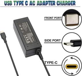 img 1 attached to Powerful 45W USB/Type C Laptop Charger for HP Chromebook 14-ca051wm 14-ca052wm 14-ca061dx and More!