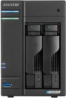 📦 asustor lockerstor 2 as6602t nas with 2.0ghz quad-core, dual 2.5gbe ports, dual m.2 slots for nvme ssd cache, three 3.2usb ports, 4gb ddr4 ram, hdmi2.0a output (2-bay diskless) logo