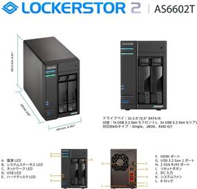 img 2 attached to 📦 Asustor Lockerstor 2 AS6602T NAS with 2.0GHz Quad-Core, Dual 2.5GbE Ports, Dual M.2 Slots for NVMe SSD Cache, Three 3.2USB Ports, 4GB DDR4 RAM, HDMI2.0a Output (2-Bay Diskless)