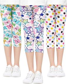 img 4 attached to 👧 Adorel Girls Leggings Cropped: Top Manufacturer of Girls' Clothing