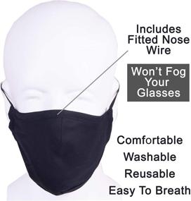 img 2 attached to 3-Pack Reusable Face Cover with 3D Design - Triple Layer Cover with Filter Pocket - Nose Wire & Adjustable Ear Loops - Perfect for Adults and Teens