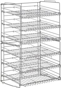 img 4 attached to 🗄️ Compact Double Canrack – Kitchen Organizer, Durable Steel Construction, Stackable or Side-by-Side, Atlantic Gravity-Fed PN in Silver