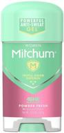 🌸 stay fresh and confident with mitchum for women power gel anti-perspirant deodorant - powder fresh 2.25 oz (pack of 2) - packaging may vary logo