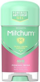 img 1 attached to 🌸 Stay Fresh and Confident with Mitchum for Women Power Gel Anti-Perspirant Deodorant - Powder Fresh 2.25 oz (Pack of 2) - Packaging May Vary