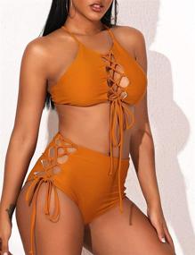 img 2 attached to GIRL SEA: Stylish and Sensual Backless Women's Clothing - The Ultimate Waisted Swimsuit