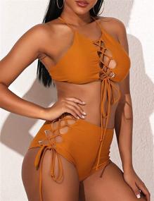 img 1 attached to GIRL SEA: Stylish and Sensual Backless Women's Clothing - The Ultimate Waisted Swimsuit