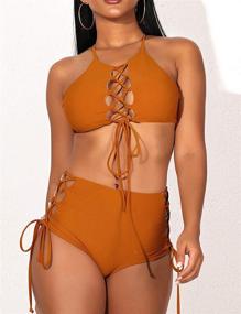 img 3 attached to GIRL SEA: Stylish and Sensual Backless Women's Clothing - The Ultimate Waisted Swimsuit