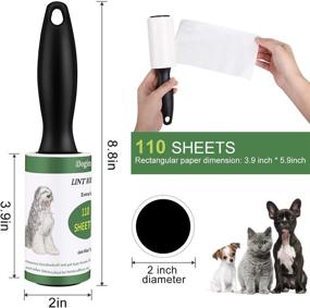 img 2 attached to 🐾 iDogin Extra Sticky Lint Rollers for Pet Hair - 660 Sheets/6 Refills, Mega Value Lint Remover with 2 Upgrade Handles - Perfect for Clothes, Furniture, and Hair Removal