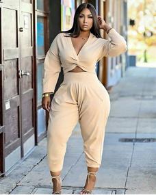 img 3 attached to Womens Casual Jumpsuit Bodycon Pockets Women's Clothing and Jumpsuits, Rompers & Overalls