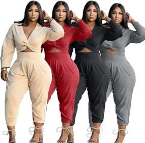 img 2 attached to Womens Casual Jumpsuit Bodycon Pockets Women's Clothing and Jumpsuits, Rompers & Overalls