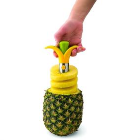 img 1 attached to 🍍 Effortlessly Core Pineapples with the MSC International Joie Blossom Pineapple Corer, 10.5'', in Vibrant Yellow/Green