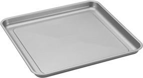 img 1 attached to 🍞 Противень для выпечки в духовке-тостере Cuisinart AMB-TOBCS: серебристый, 11,2 дюйма (д) х 10,7 дюйма (ш) х 0,8 дюйма (в) - качественный серебристый противень для духовок-тостеров.