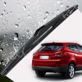 img 4 attached to 🌧️ Beler 12" Car Rear Rain Window Windshield Wiper Blade for Kia Sportage Hyundai IX35 Tucson - Ultimate Rain Protection!